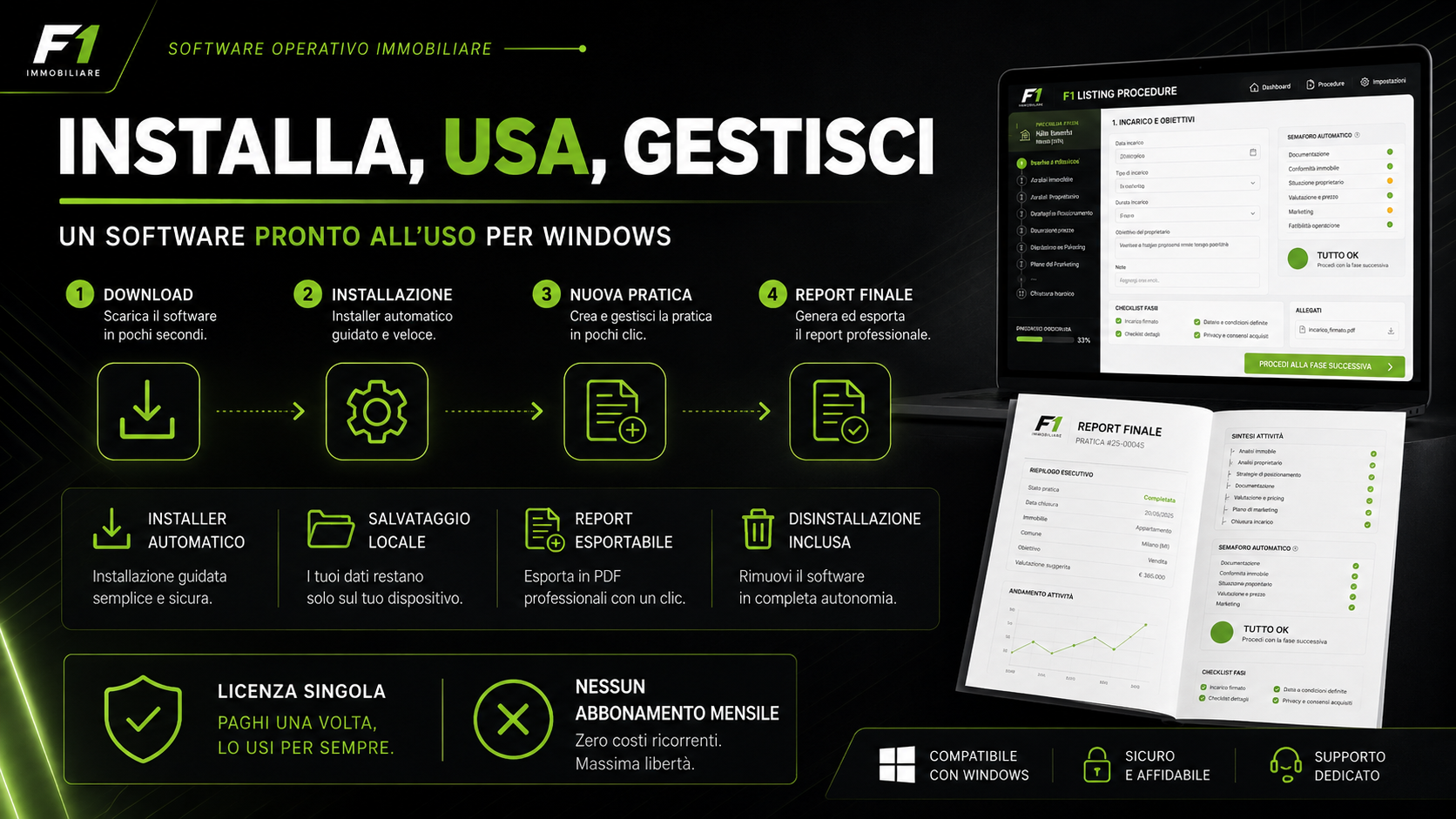 F1 LISTING PROCEDURE – SOFTWARE GUIDATO PER ACQUISIZIONE IMMOBILIARE