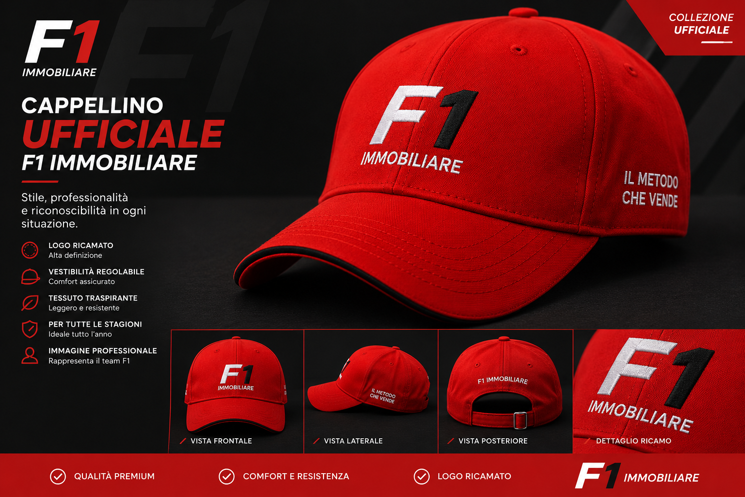 Cappellino Ufficiale F1 Immobiliare