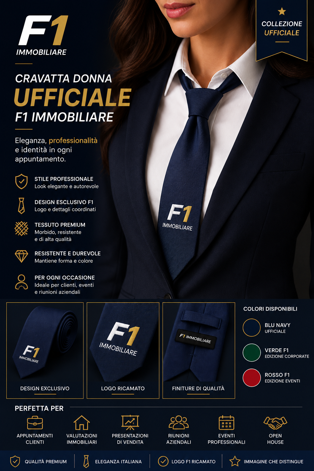 Cravatta Uomo Ufficiale F1 Immobiliare