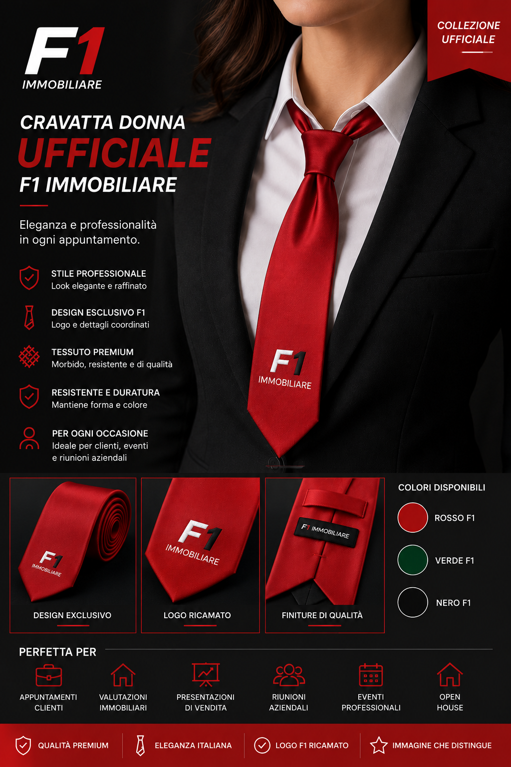 Cravatta Uomo Ufficiale F1 Immobiliare