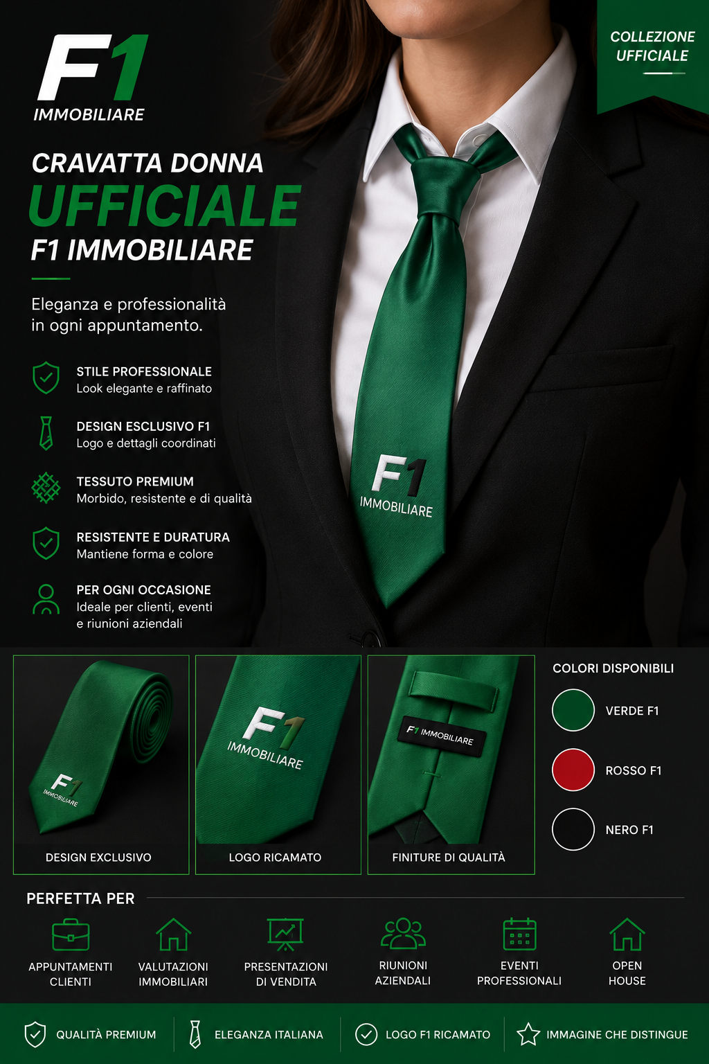 Cravatta Uomo Ufficiale F1 Immobiliare