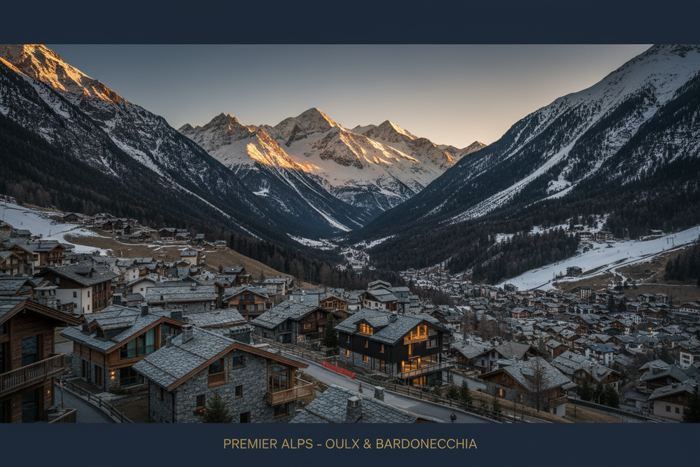 Casa alpina nella neve